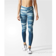 Nylon Spandex အစိုဓာတ်ကိုစိုစွတ်သောအားကစားခန်းမသည် Leggings Leggings